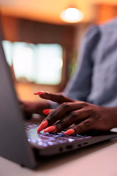 Enterprise laptop lady